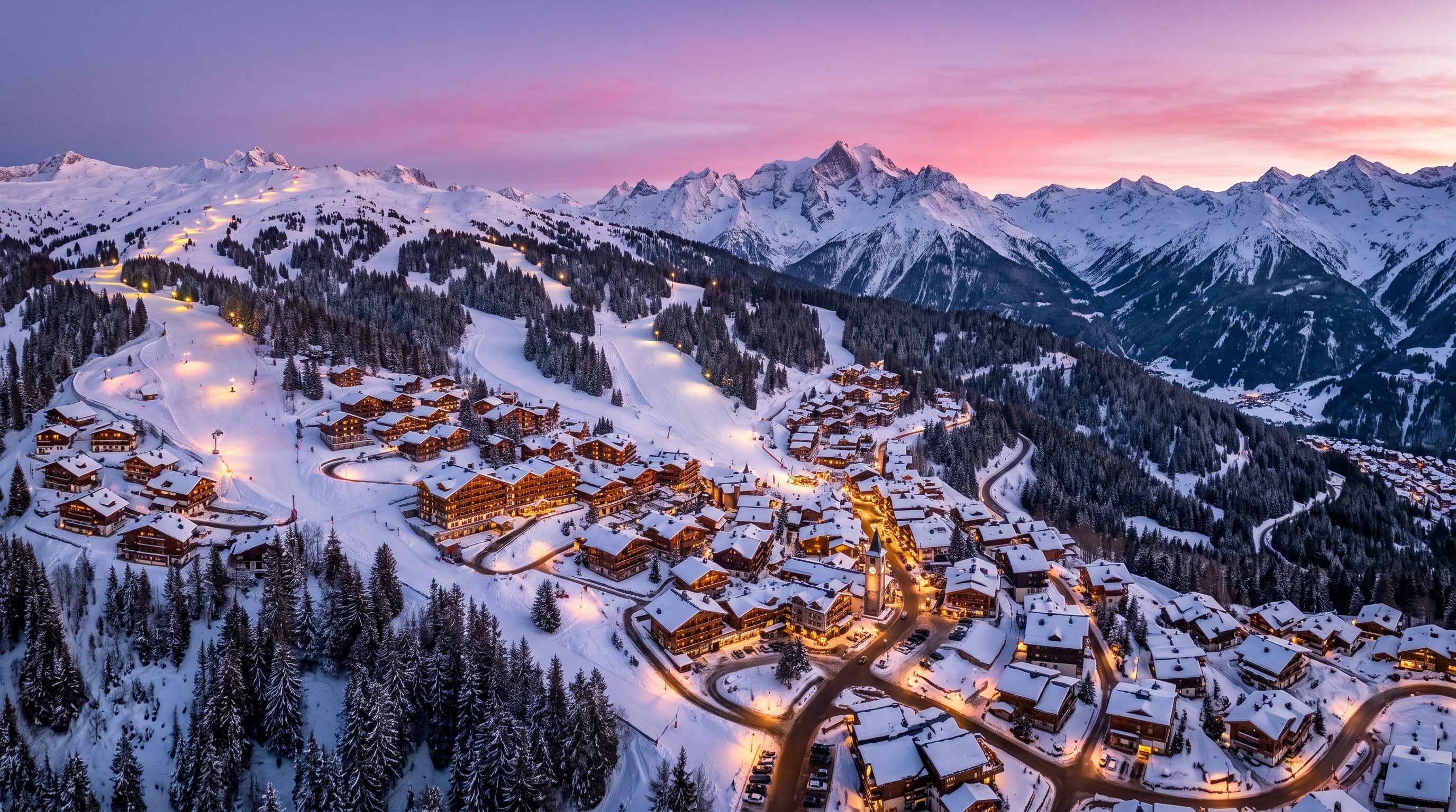 Fin de séjour à Courchevel