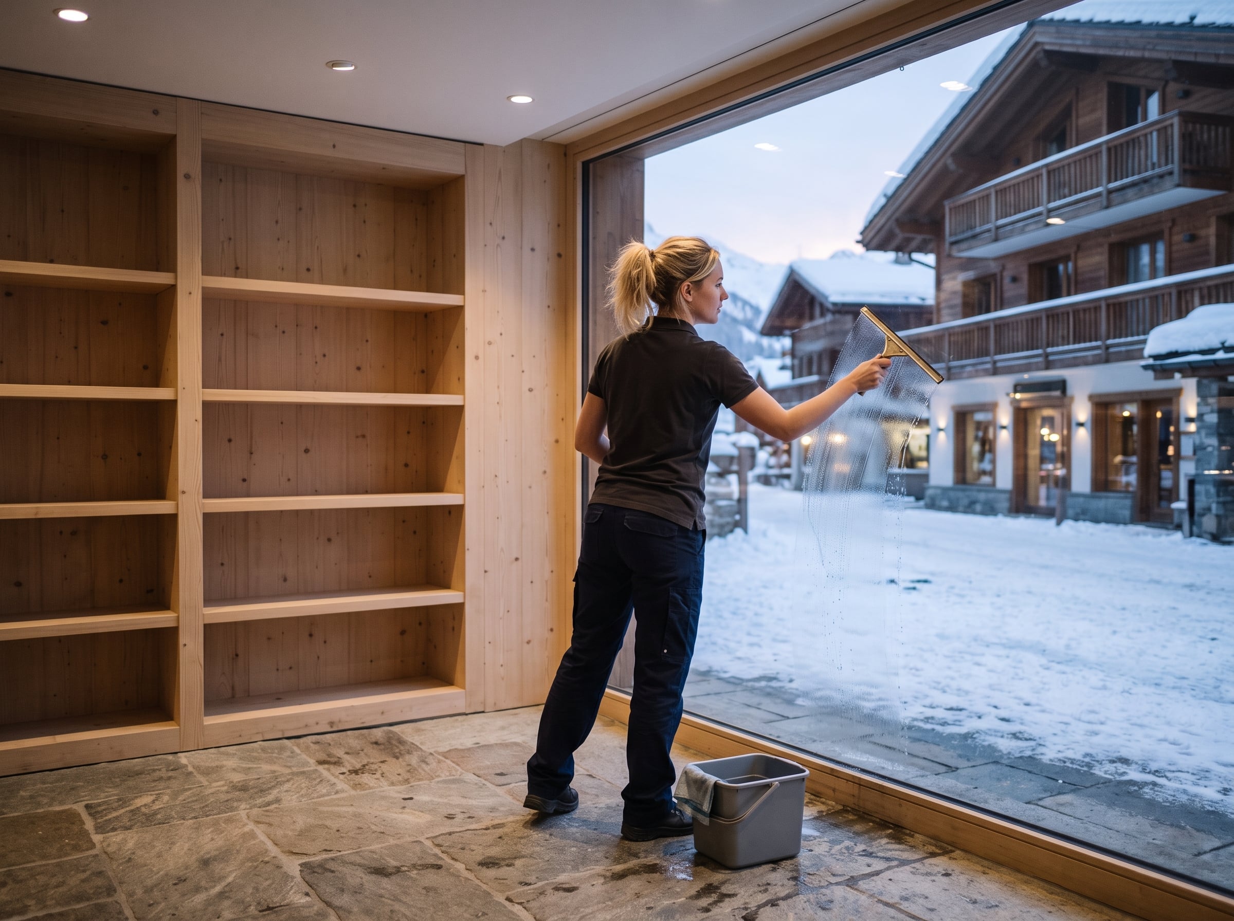 Window cleaning in Courchevel (3/3)